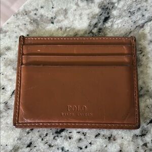 Polo by Ralph Lauren Brown Key Card Holder Leather Accessory